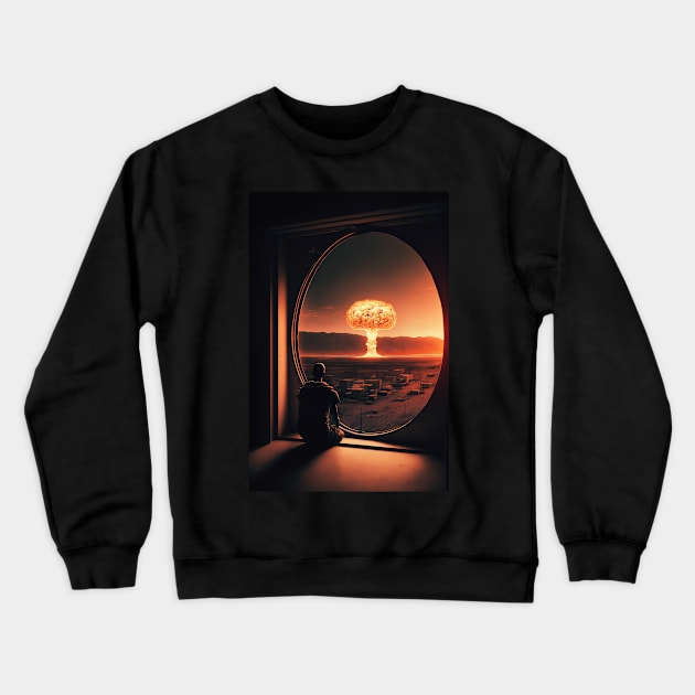 Looking at the Apocalypse through my window Crewneck Sweatshirt by TortillaChief